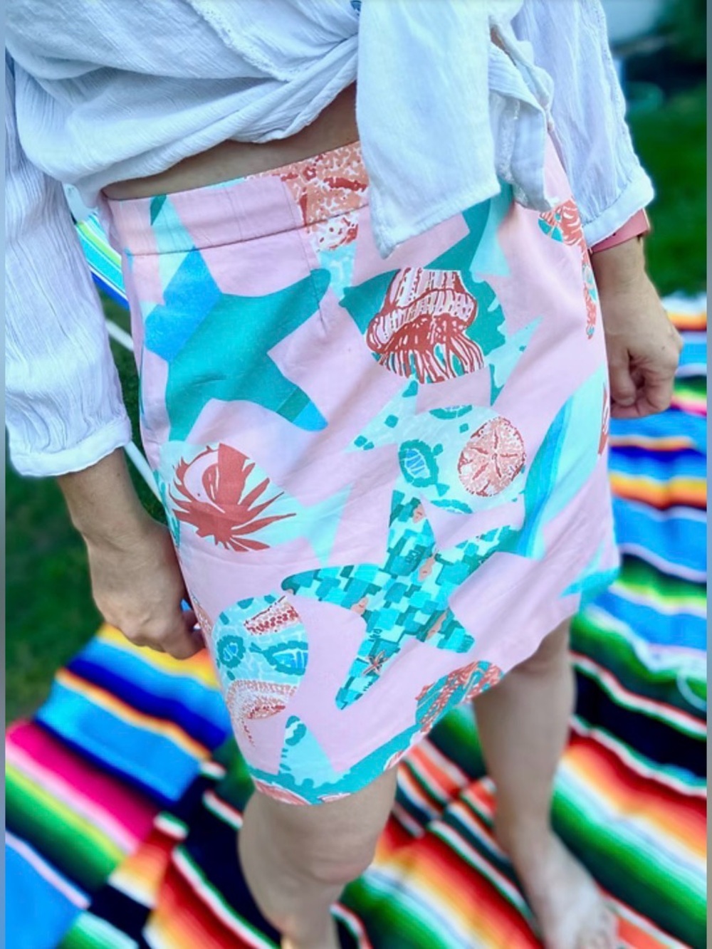 Lilly Pulitzer Under the Sea Mini Skirt